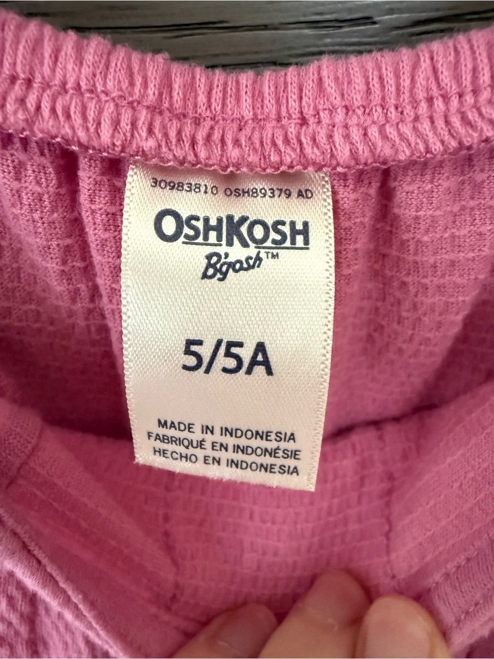OshKosh B'gosh Pink Lace-Front Casual Dress
